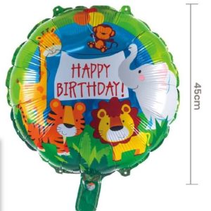 Balão Foil Animais da Selva 45cm