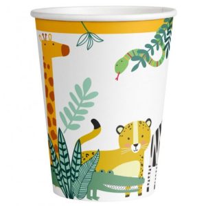 8 Copos Animais Safari 250ml