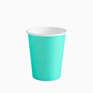10 Copos Biodegradável Verde Água 270ml