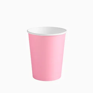 10 Copos Biodegradável Rosa Claro 270ml