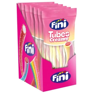 Gomas Fini Tubes Creamy Strawberry e Banana 80g